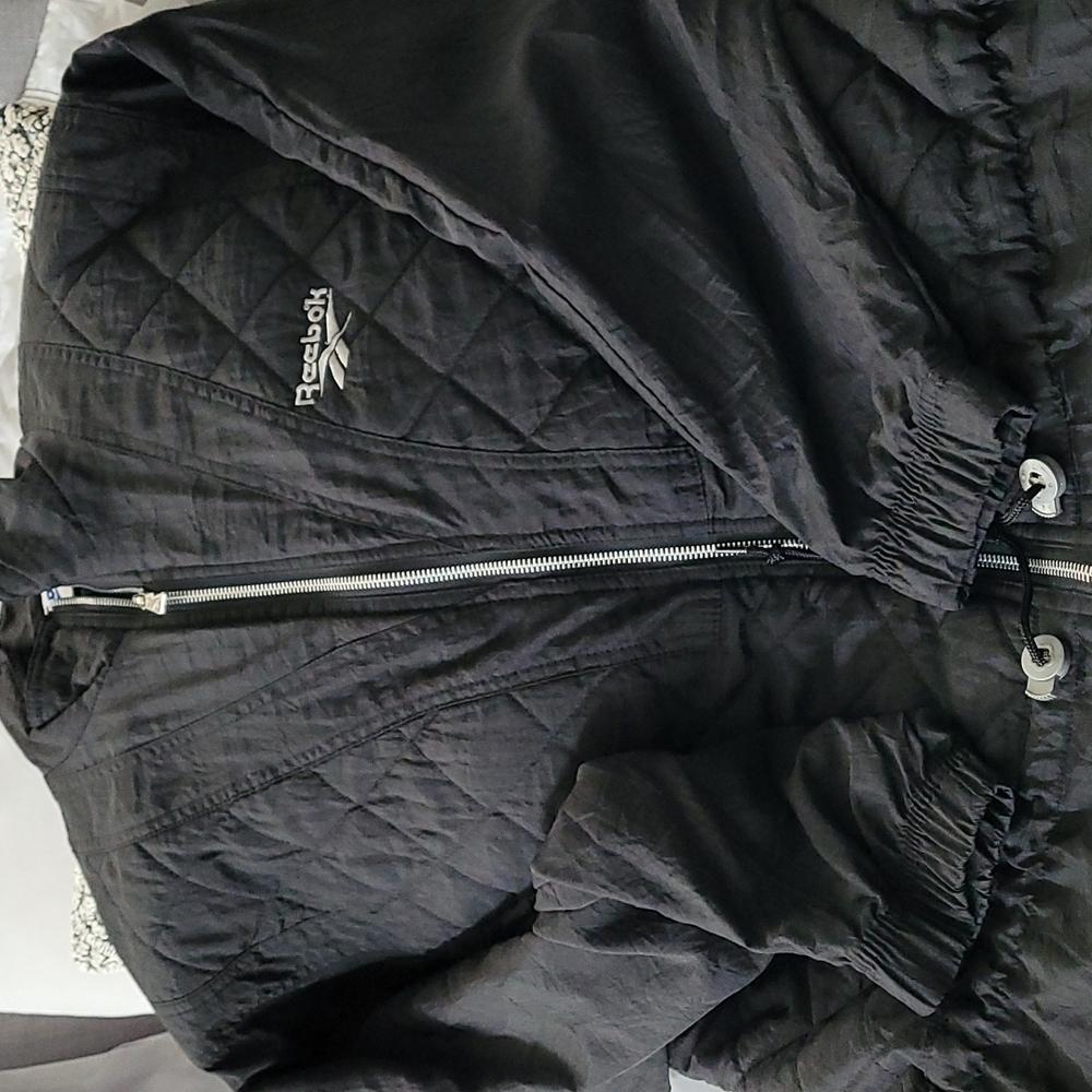 Reebok black quilted jacket